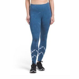 Halcyon Leggings Tie Dye Active Cotton Blend Blue Tea Size M NWT $68.00
